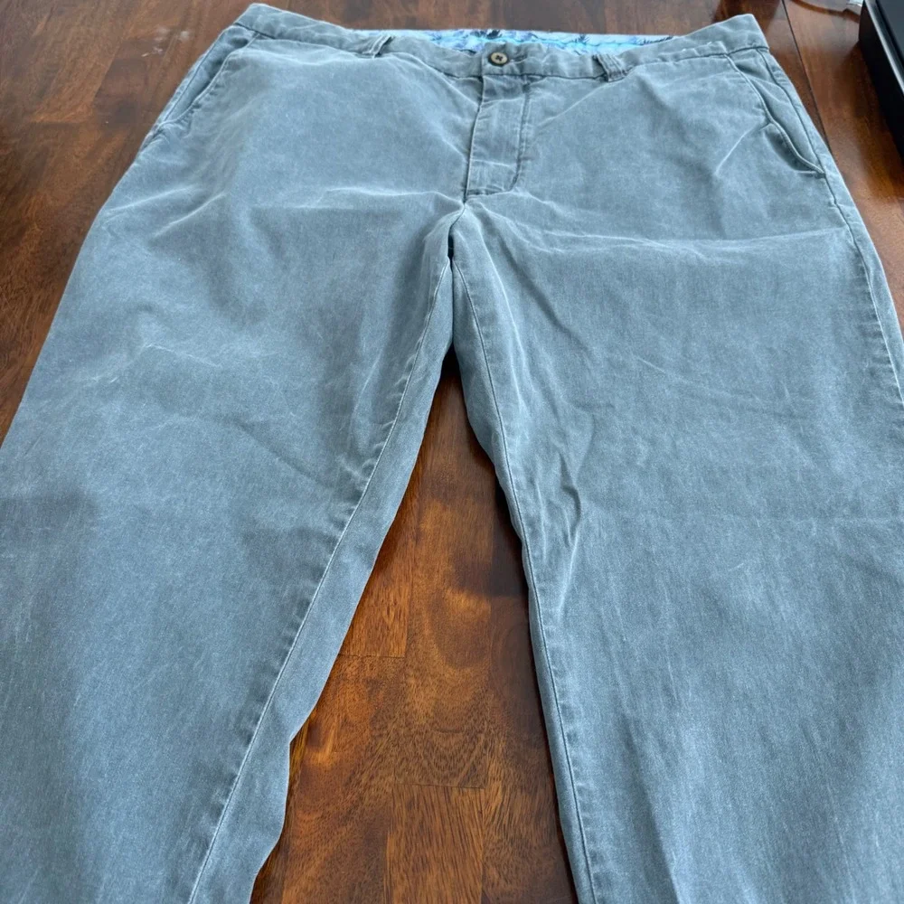 Tommy Bahama‎ Boracay Chinos Mens 38x30 Gray Cotton Tencel Stretch Pants
